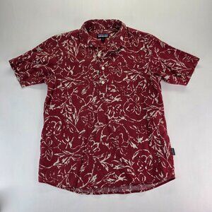 PATAGONIA Back Step Pullover Floral Shirt Hemp Organic Cotton 53165 Men’s Small
